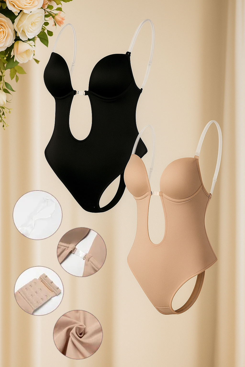 Madeline – U-Shape Backless Shapewear Bodysuit