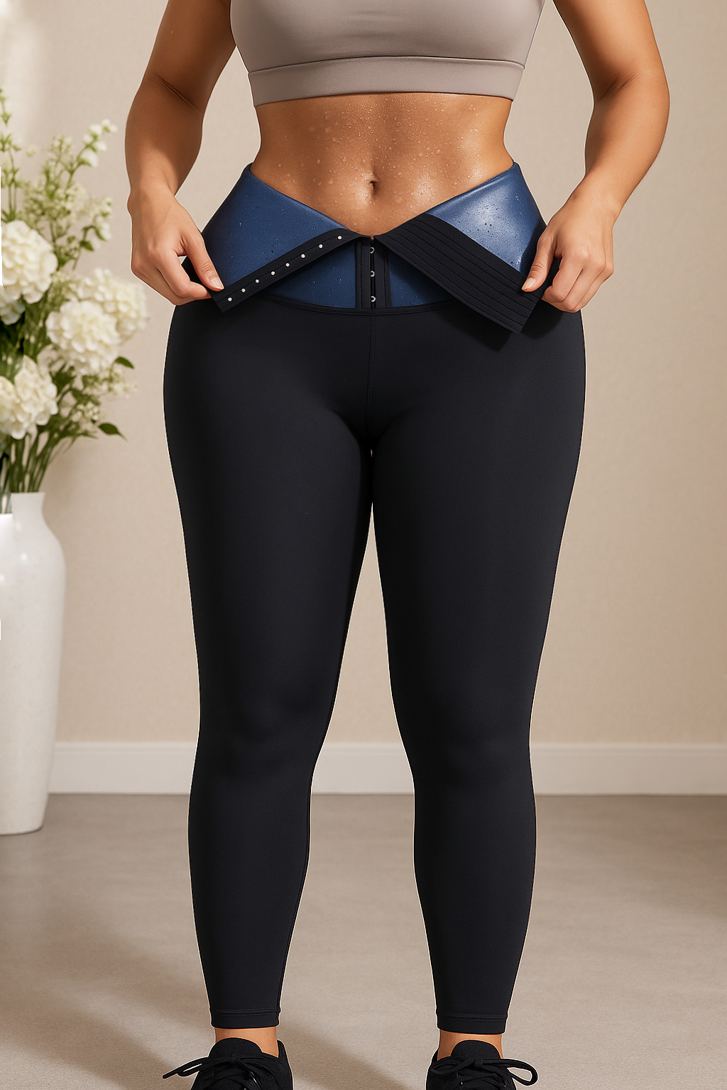 Claire – Leggings with Sweatband and Built-in Corset